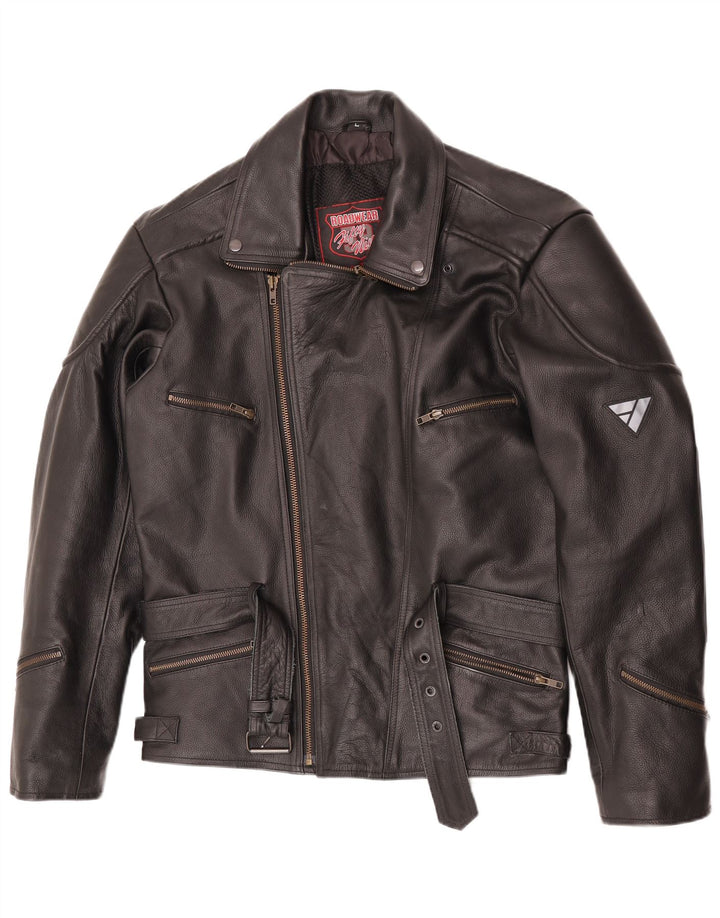 Modeka Γυναικείο Μπουφάν Biker UK 16 Large μαύρο δέρμα
