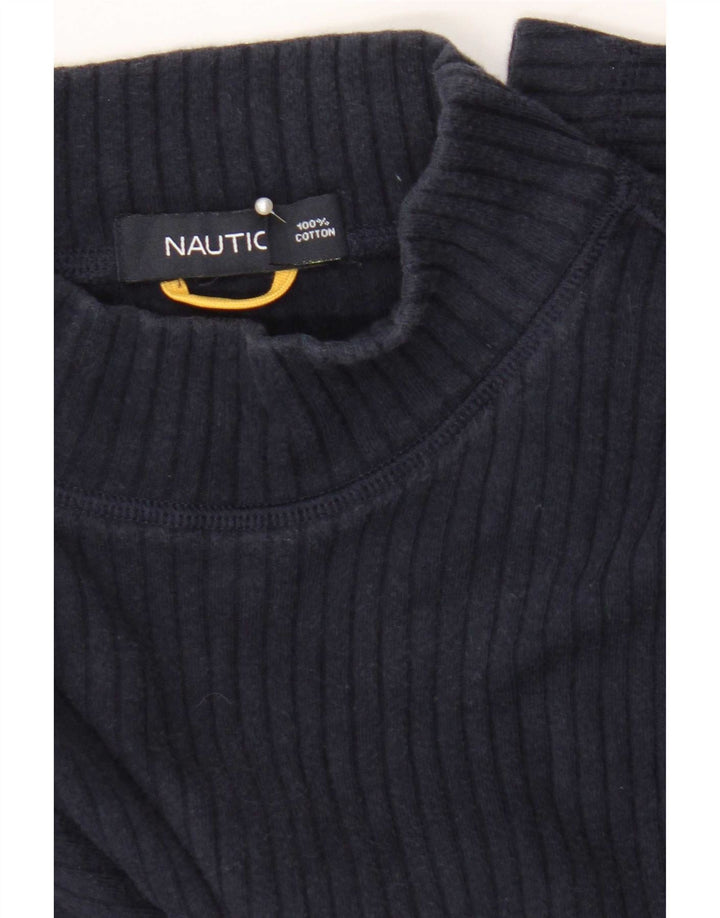 Ανδρικό μπλουζάκι Nautica, μακρυμάνικο, μεσαίο μπλε ναυτικό, βαμβακερό