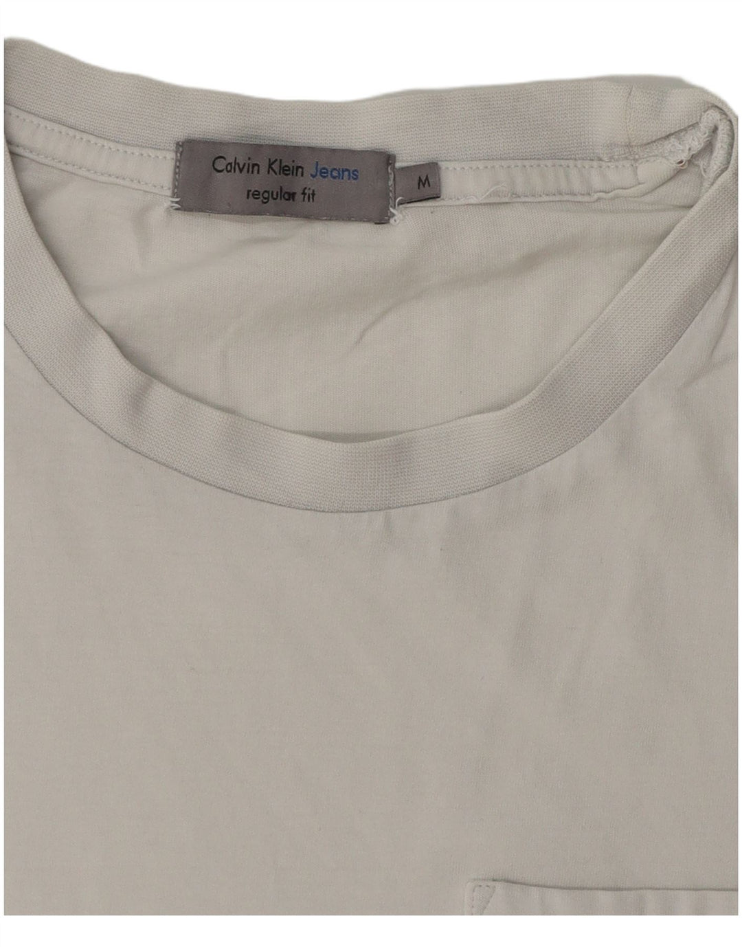 Calvin Klein Jeans Ανδρικό T-Shirt με κανονική εφαρμογή γραφικό τοπ μεσαίο λευκό