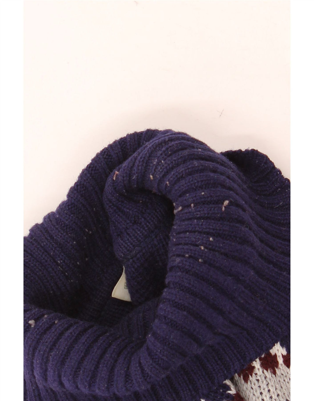 VINTAGE Ανδρικό πουλόβερ με ρολό λαιμόκοψη IT 52/54 Large Grey Fair Isle