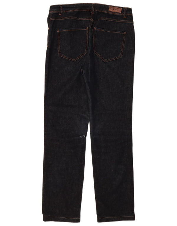 BENETTON Γυναικείο ίσιο τζιν W31 L30 Navy Blue Cotton