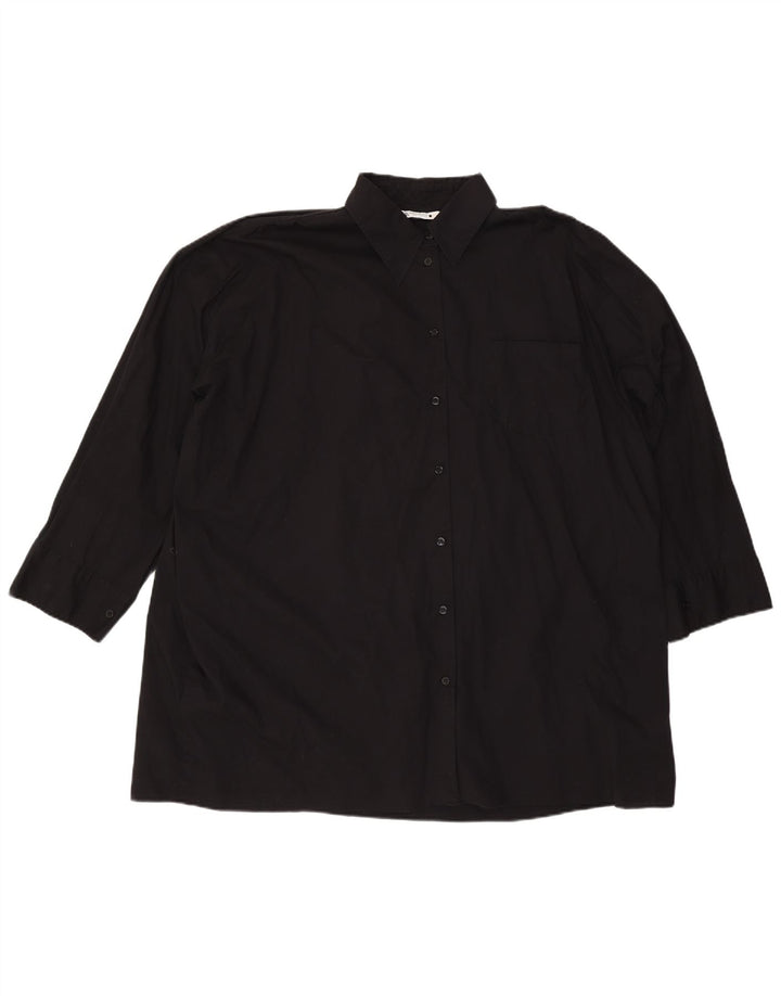 ZARA Γυναικείο πουκάμισο Oversized UK 18 XL Μαύρο