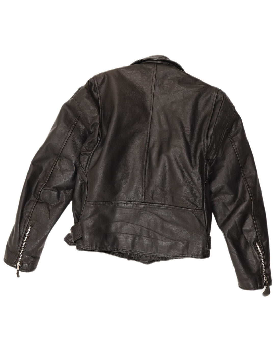 Vintage Ανδρικό Δερμάτινο Μπουφάν Biker IT 44 XS Μαύρο