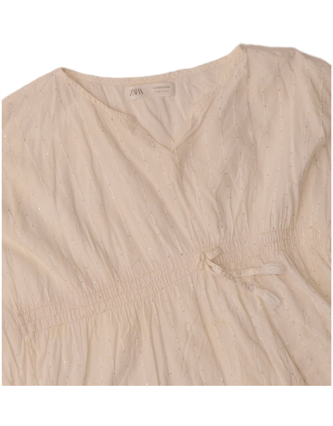 Γυναικεία μπλούζα μπλούζα ZARA τοπ UK 16 Large White