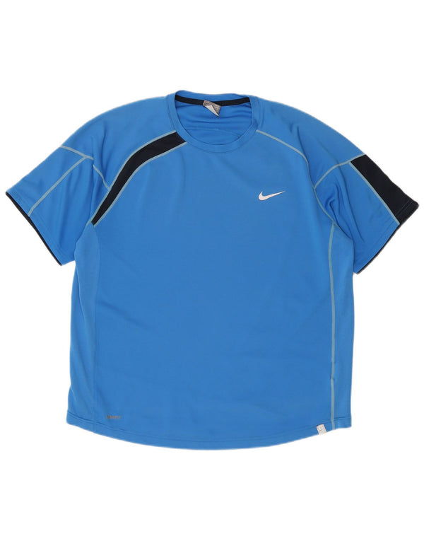 Ανδρικό T-Shirt NIKE Top XL Blue Colourblock