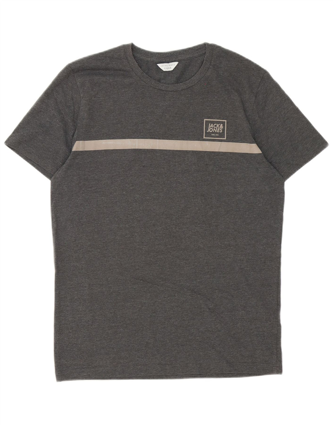 Jack & Jones Ανδρικό T-Shirt Μπλουζάκι από βαμβακερό μικρό γκρι χρώμα