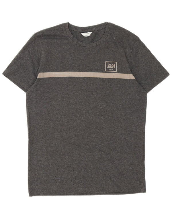 Jack & Jones Ανδρικό T-Shirt Μπλουζάκι από βαμβακερό μικρό γκρι χρώμα