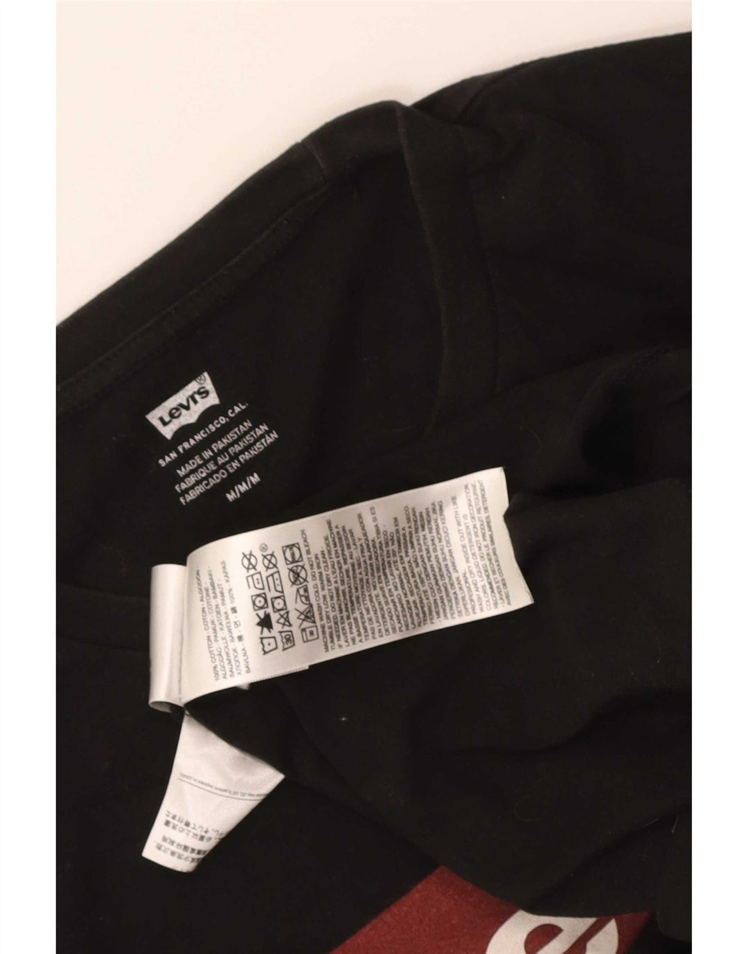 Ανδρικό γραφικό T-Shirt Levi's Top Μεσαίο μαύρο βαμβακερό