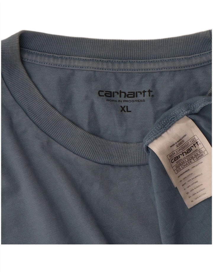 Ανδρικό T-Shirt Carhartt Top XL Blue Cotton
