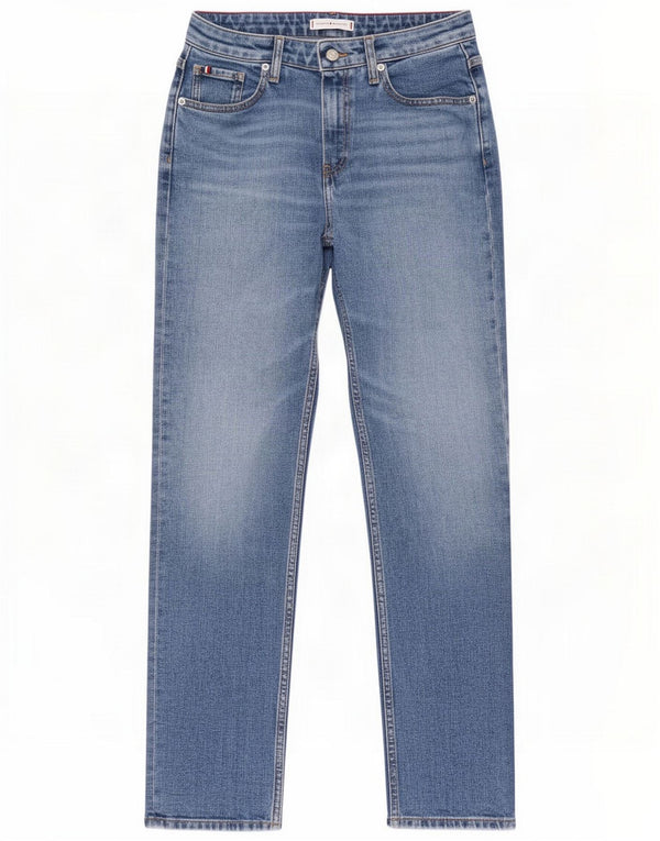 Tommy Hilfiger Womens Classic Straight Jeans W27 L30 Blue Cotton
