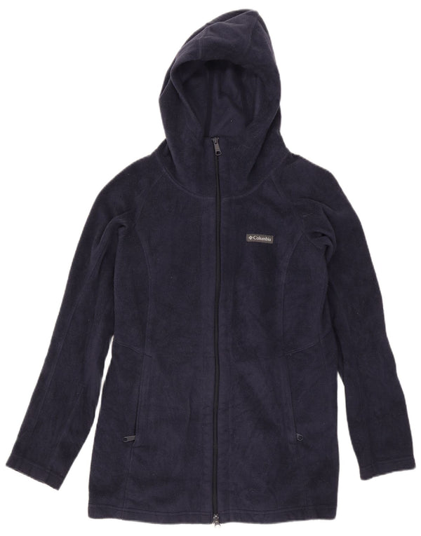 Columbia Γυναικείο Fleece Jacket UK 14 Medium Navy Blue Polyester
