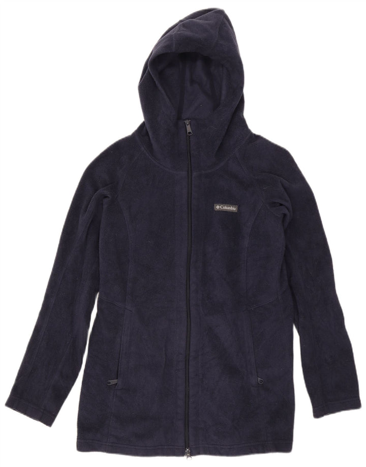 Columbia Γυναικείο Fleece Jacket UK 14 Medium Navy Blue Polyester