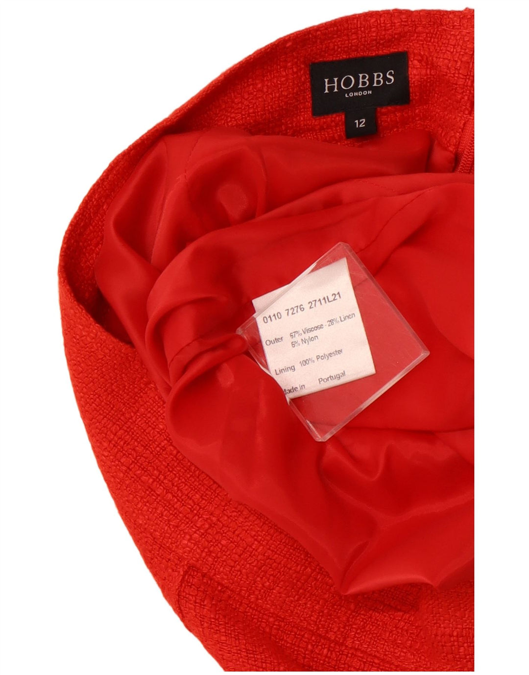 HOBBS Γυναικεία Pencil Φούστα UK 12 Medium W30 Red Viscose