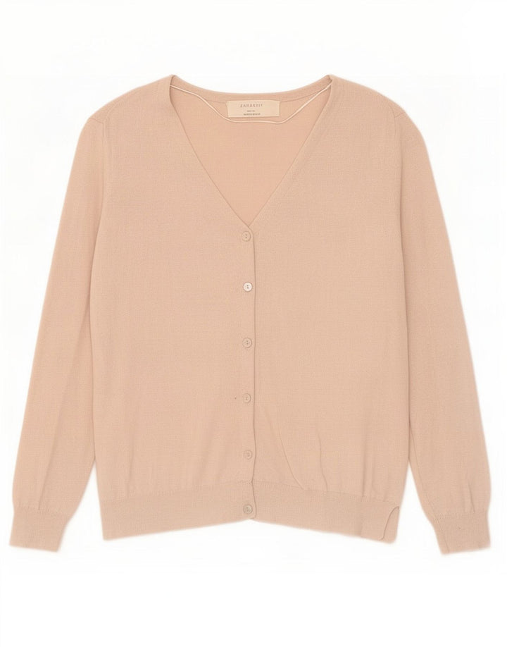 Zara Γυναικεία Ζακέτα UK 12 Medium Beige