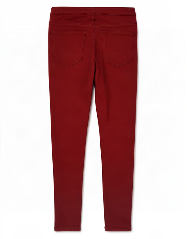 Marks & Spencer Γυναικεία Super Skinny Jeans UK 10 Small W26 L26 Burgundy