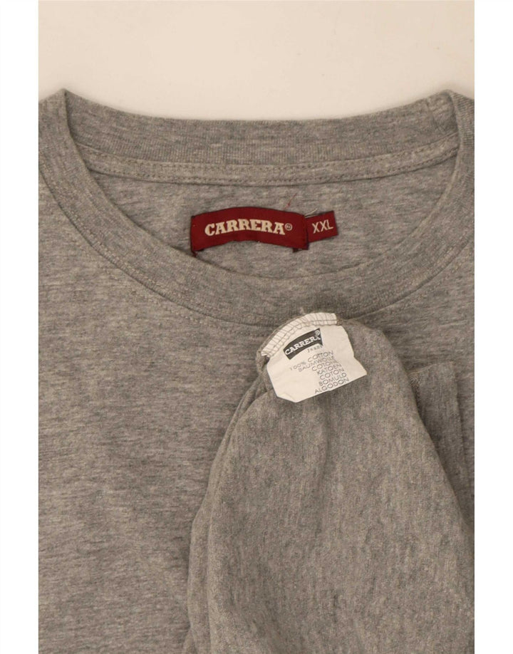 Carrera Ανδρικό T-Shirt Top 2XL Γκρι βαμβακερό