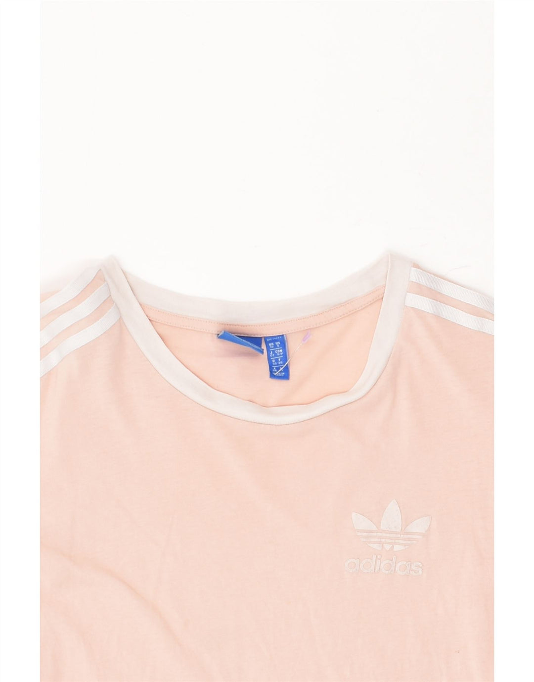 ADIDAS Womens T-Shirt Top UK 10 Small  Pink Cotton | Vintage Adidas | Thrift | Second-Hand Adidas | Used Clothing | Messina Hembry 