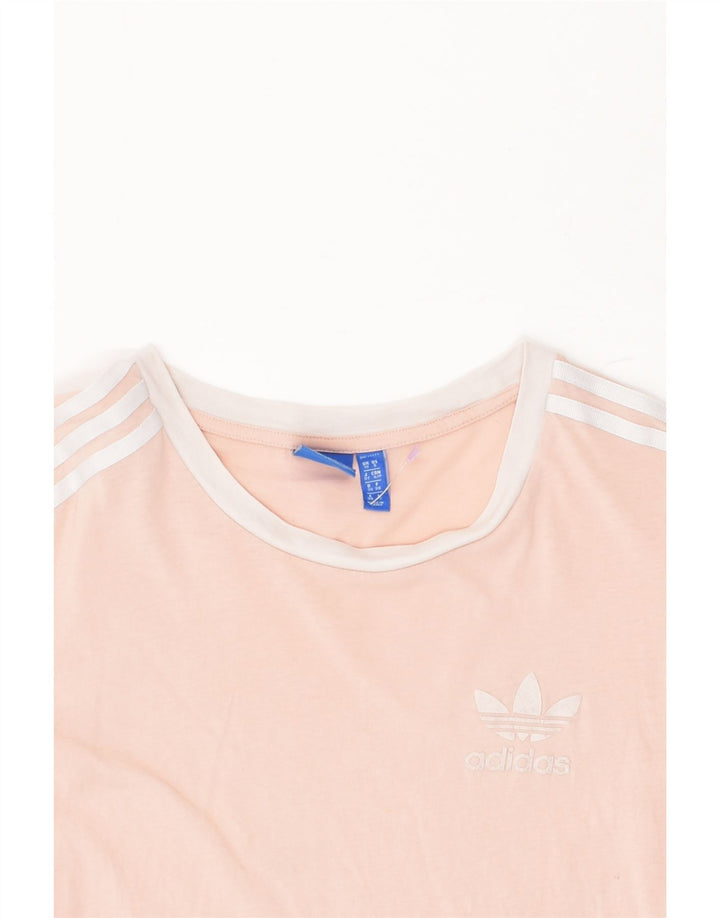 ADIDAS Womens T-Shirt Top UK 10 Small  Pink Cotton | Vintage Adidas | Thrift | Second-Hand Adidas | Used Clothing | Messina Hembry 