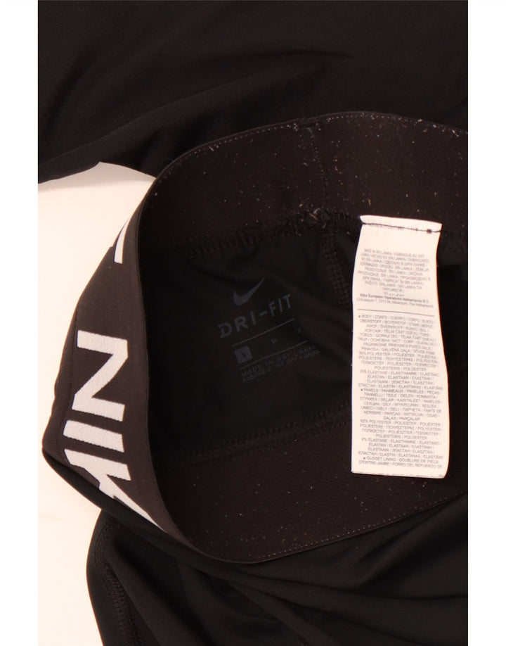 Γυναικεία γραφικά κολάν NIKE Dri Fit UK 8 Small Black Polyester