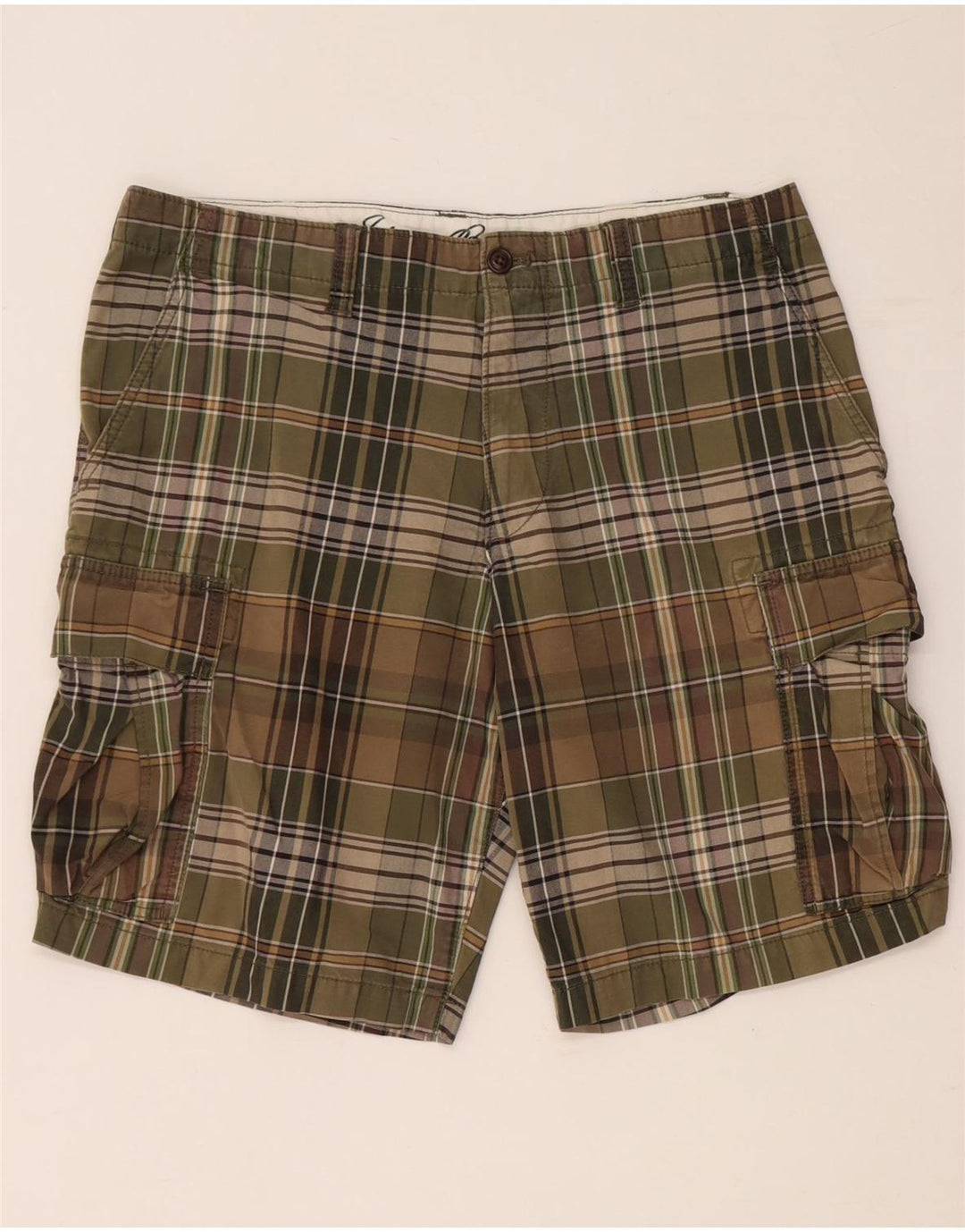 EDDIE BAUER Ανδρικό σορτς Cargo W35 Μεγάλο Χακί βαμβακερό