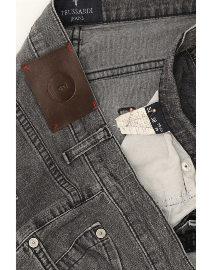 Ανδρικό τζιν Trussardi ίσιο W36 L34 Γκρι βαμβακερό