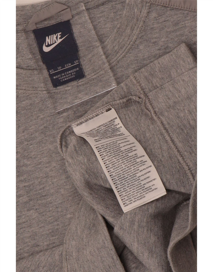 Γυναικείο φούτερ NIKE Crop Jumper UK 6 XS Γκρι βαμβακερό