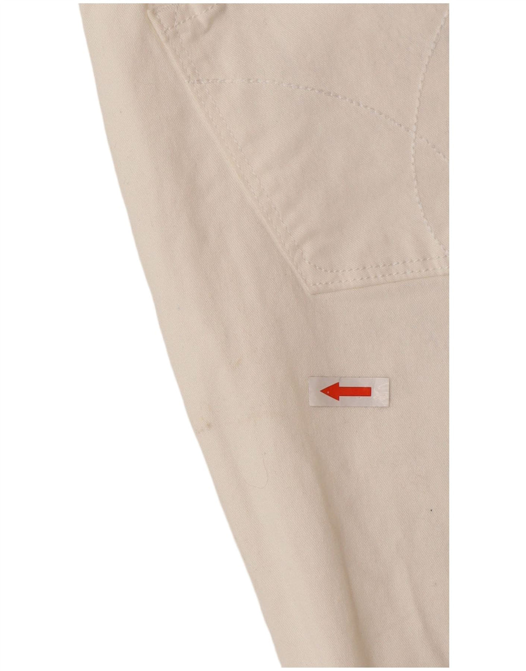 Γυναικείο τζιν ίσιο Calvin Klein US 10 Medium W30 L26 Λευκό βαμβακερό