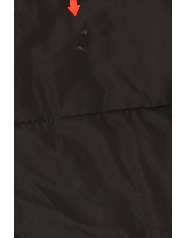 Free People Γυναικείο μπουφάν με επένδυση UK 16 μεγάλου μαύρου πολυεστέρα