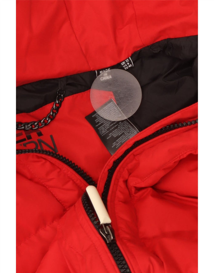 Superdry γυναικείο μπουφάν με κουκούλα UK 12 Medium Red Nylon