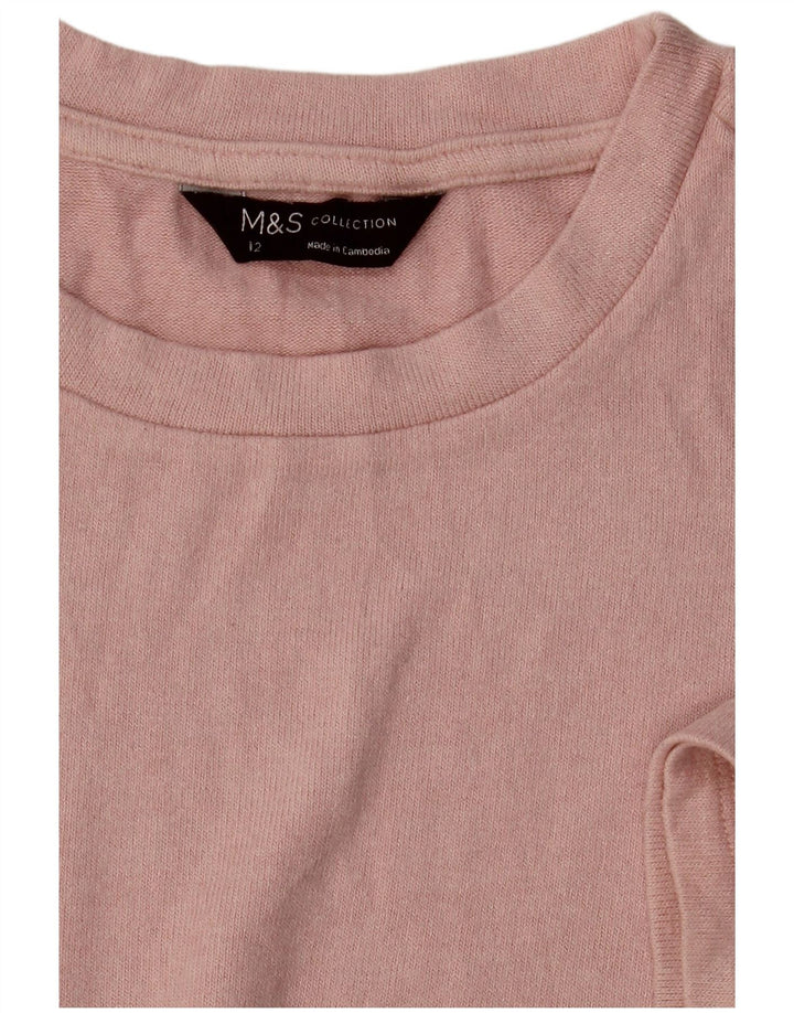 Marks & Spencer Γυναικείο T-Shirt Top UK 12 Medium Pink
