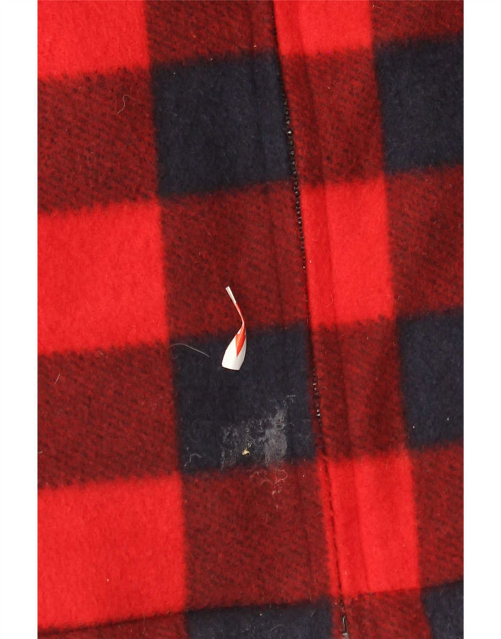 Vintage Ανδρικό Fleece πουκάμισο Ξυλοκόπος Μεγάλο Κόκκινο Πολυεστέρας Gingham