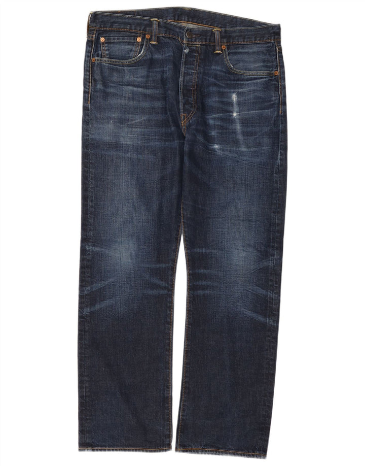 LEVI'S Ανδρικό τζιν 501 ίσιο W36 L30 Navy Blue Cotton