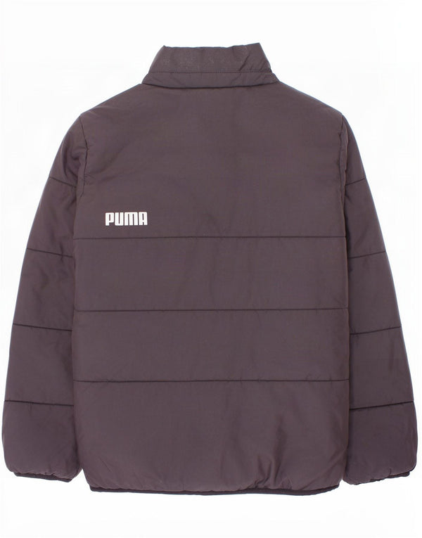 Puma Boys Graphic Padded Jacket 9-10 Years Black Polyester