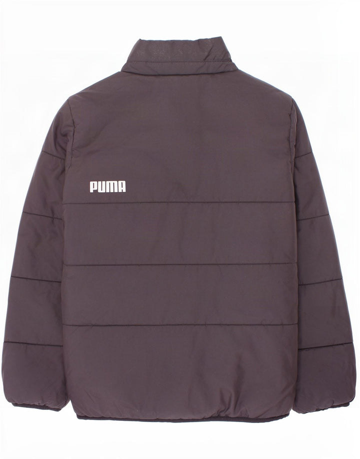 Puma Boys Graphic Padded Jacket 9-10 Years Black Polyester