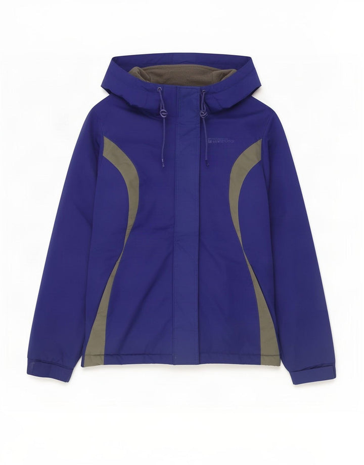 Mountain Warehouse Γυναικείο μπουφάν σκι με κουκούλα UK 8 Small Blue Colourblock