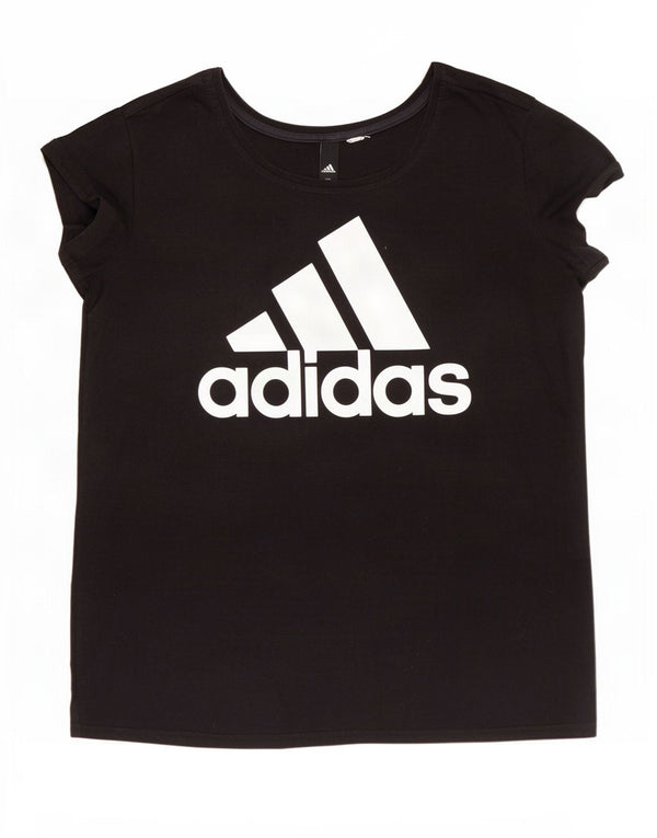 Adidas Γυναικείο T-Shirt Top UK 16 Large Black
