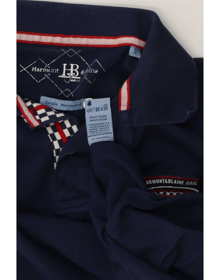 Ανδρικό μπλουζάκι πόλο Harmont & Blaine Μικρό Βαμβακερό Navy Blue