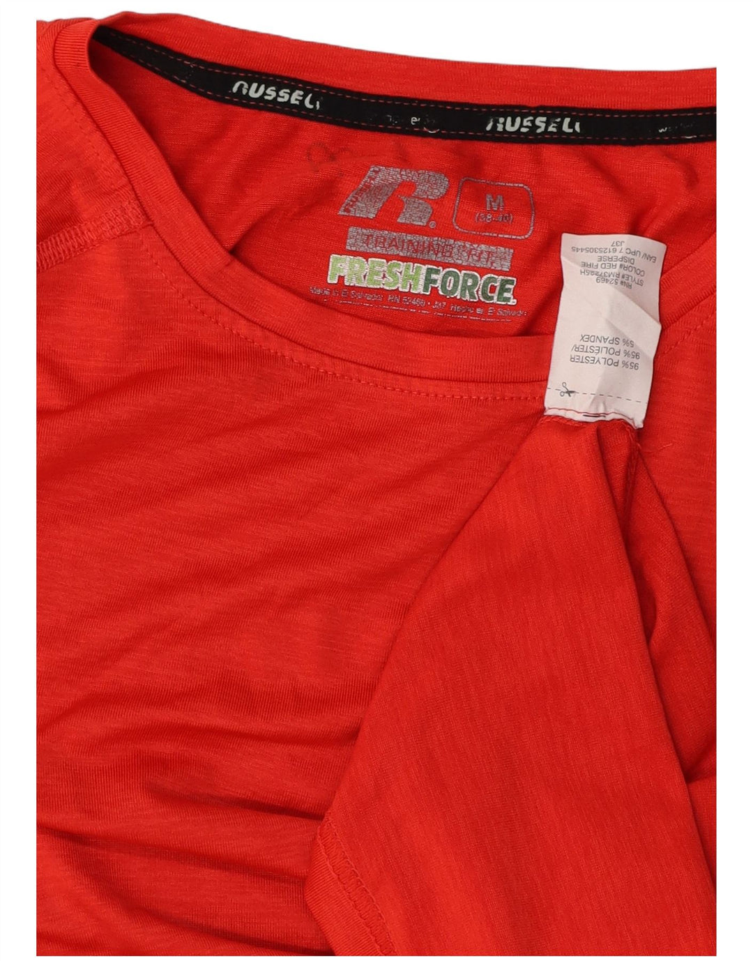 Ανδρικό μπλουζάκι RUSSELL ATHLETIC Top UK 38/40 Μεσαίο κόκκινο πολυεστέρα