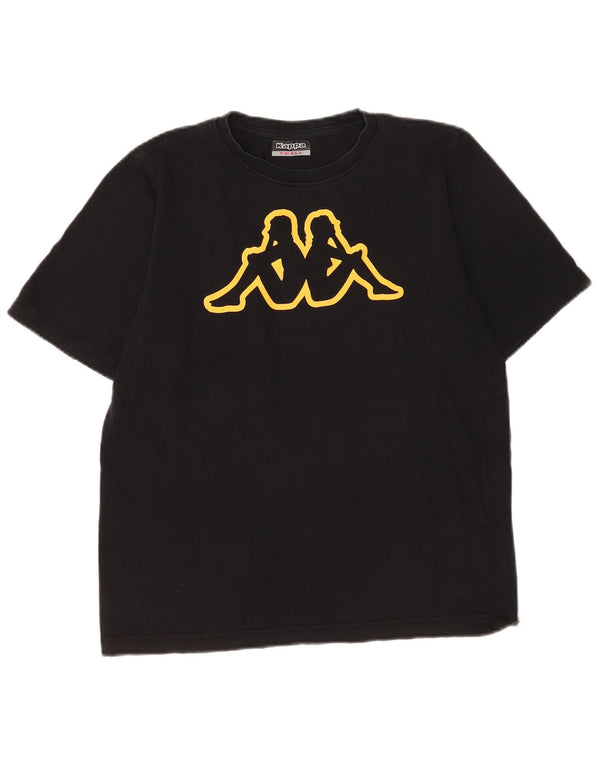 Ανδρικό γραφικό T-Shirt Kappa Top Small Black