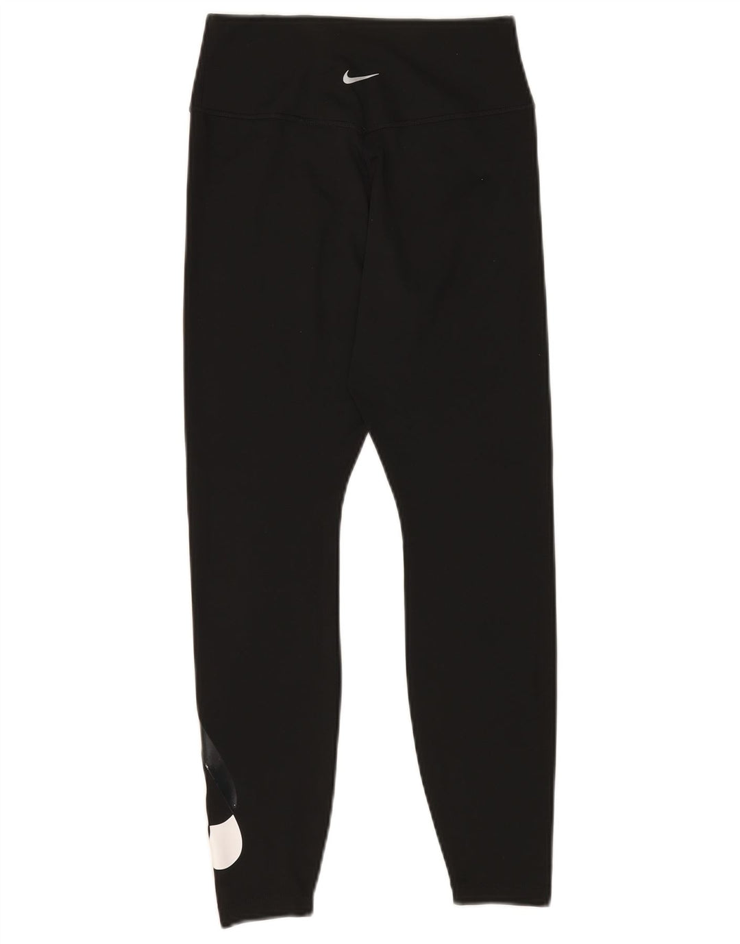 NIKE Womens Dri Fit Graphic Leggings UK 8 Small  Black Polyester