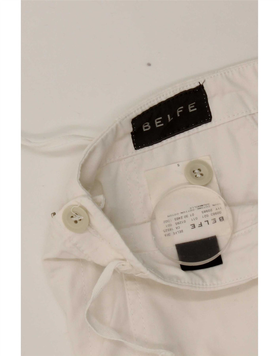 Ανδρικό σορτς Chino Belfe W30, μεσαίο λευκό βαμβακερό