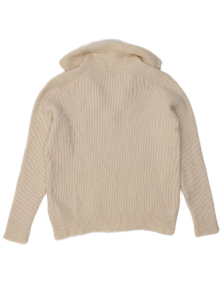 Massimo Dutti γυναικείο πουλόβερ με λαιμό πόλο UK 14 Μαλλί μεσαίου χρώματος