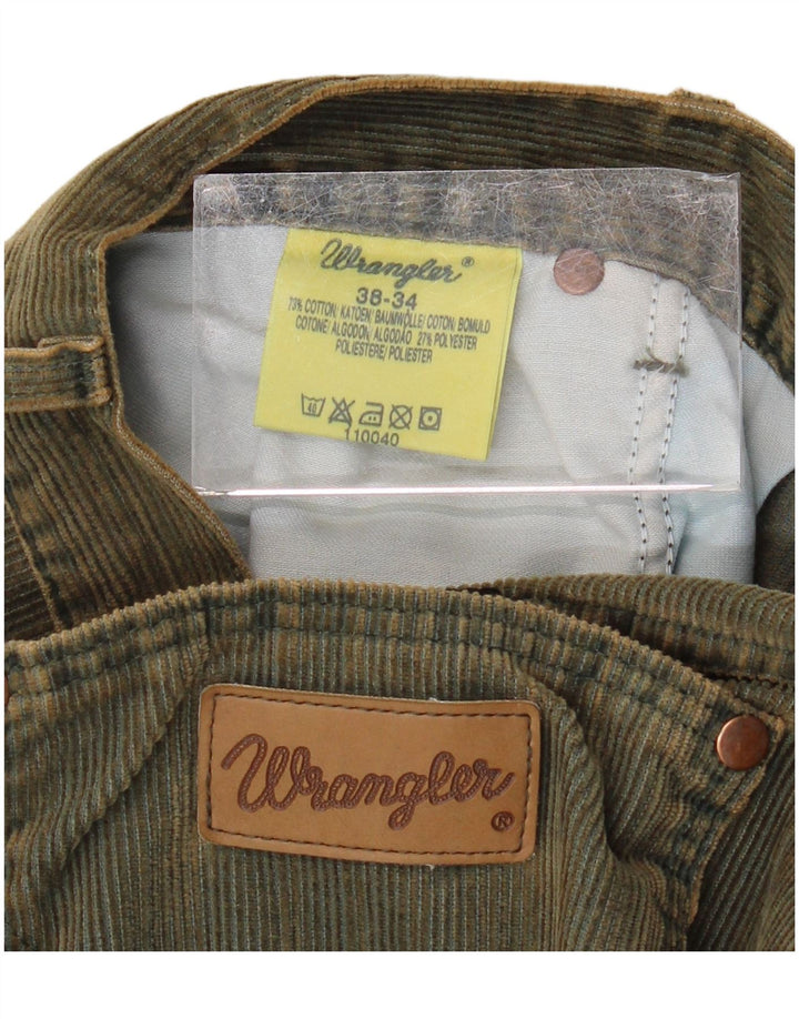 Ανδρικό κοτλέ παντελόνι WRANGLER Bootcut W38 L34 Χακί βαμβακερό