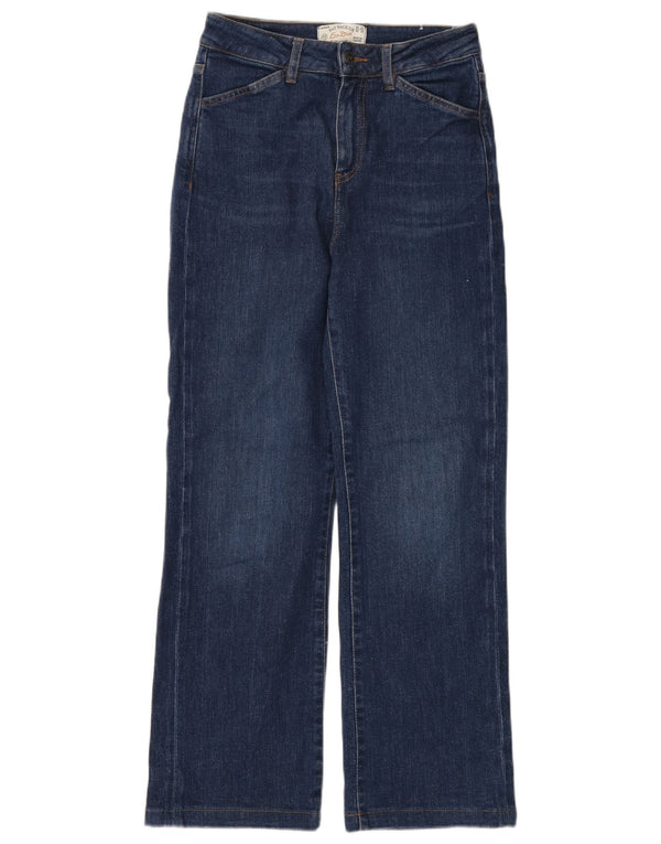 FAT FACE Γυναικεία Elise Wide Leg Jeans UK 8 Small W28 L28 Navy Blue