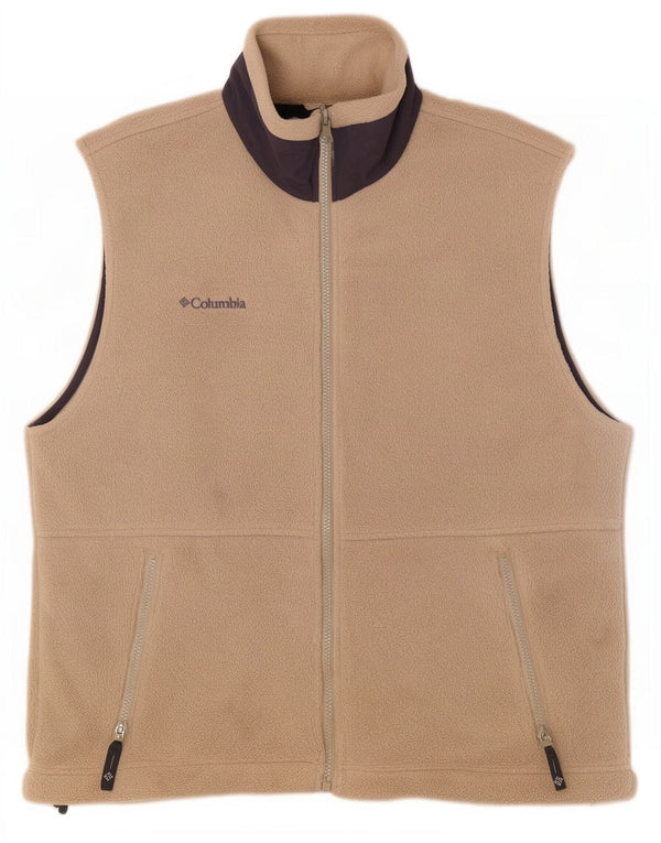 Columbia Ανδρικό αμάνικο Fleece Gilet UK 38 Medium Beige Nylon