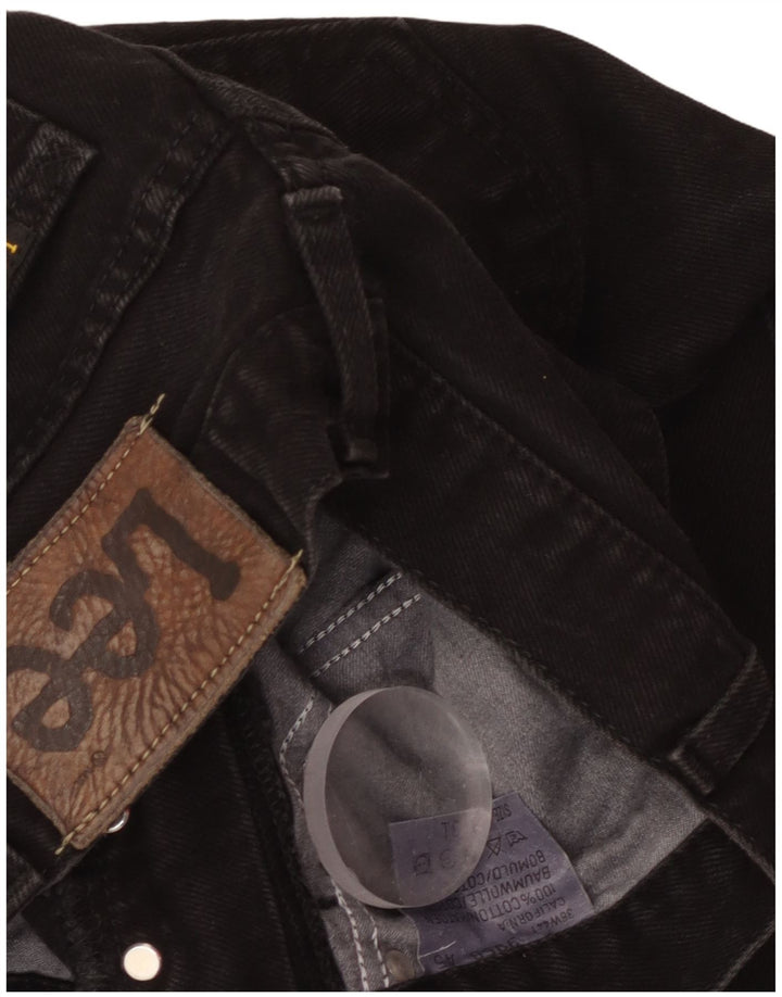 Γυναικείο ίσιο τζιν LEE W36 L30 μαύρο βαμβακερό