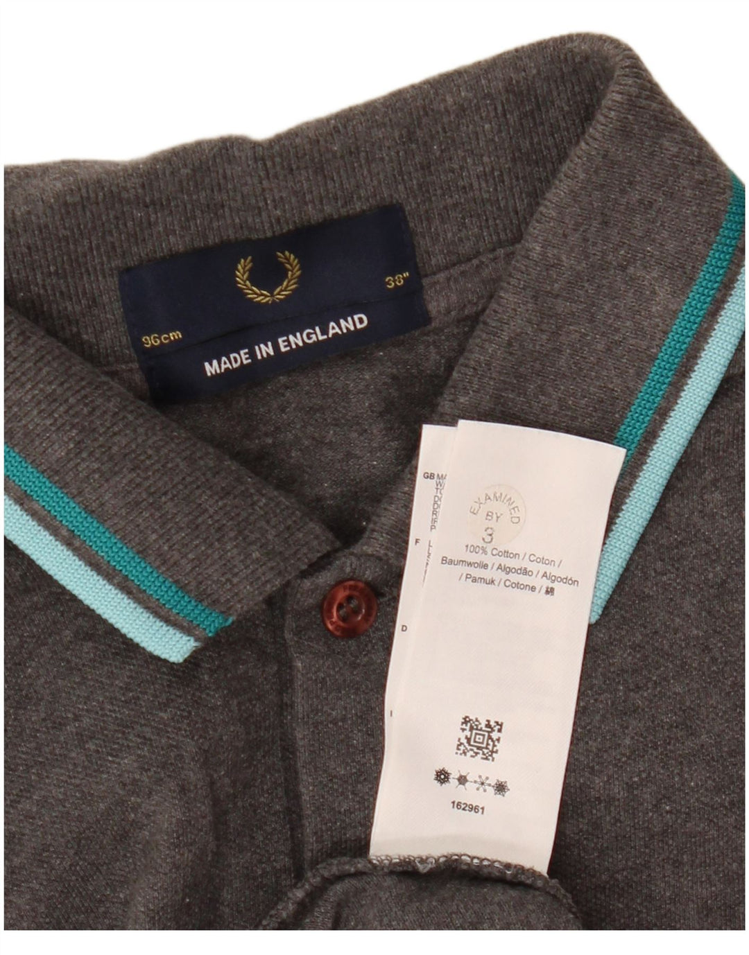 Fred Perry Ανδρικό πουκάμισο Polo Μικρό βαμβακερό γκρι