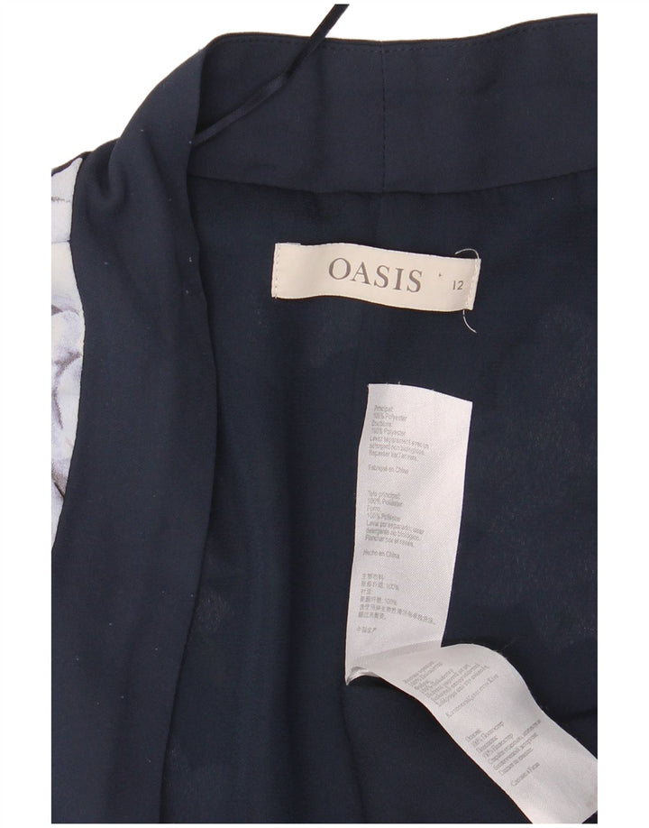 Γυναικεία ζακέτα Oasis Oversized UK 12 Medium Navy Blue Floral