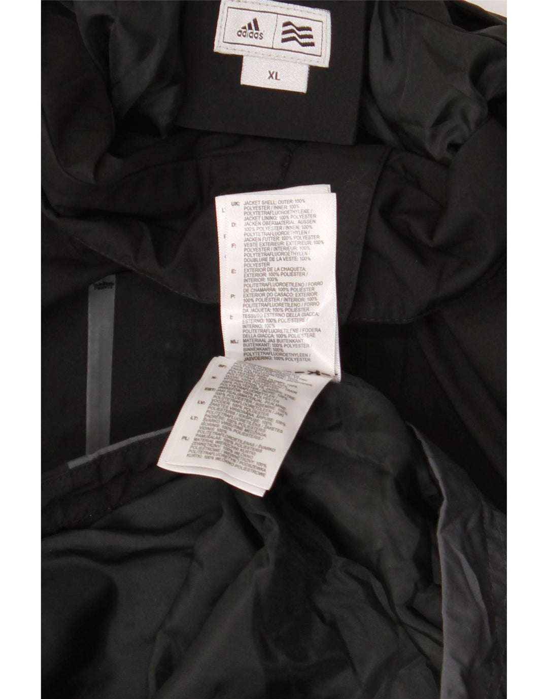 Ανδρικό γραφικό τζάκετ ADIDAS Windbreaker UK 42 XL Black Colourblock