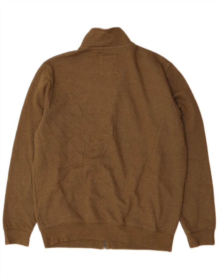 Ανδρική αθλητική φόρμα Crew Clothing Top Jacket καφέ βαμβακερό